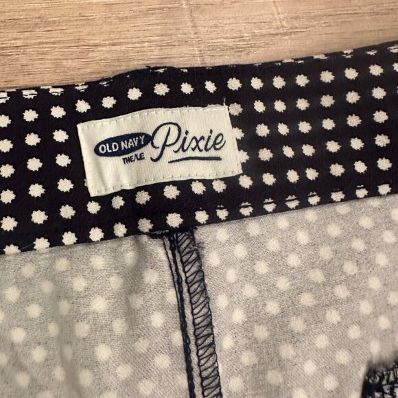 OLD NAVY BLACK AND WHITE POLKA DOT PIXIE PANTS SIZE 18 REGULAR - Picture 7 of 8